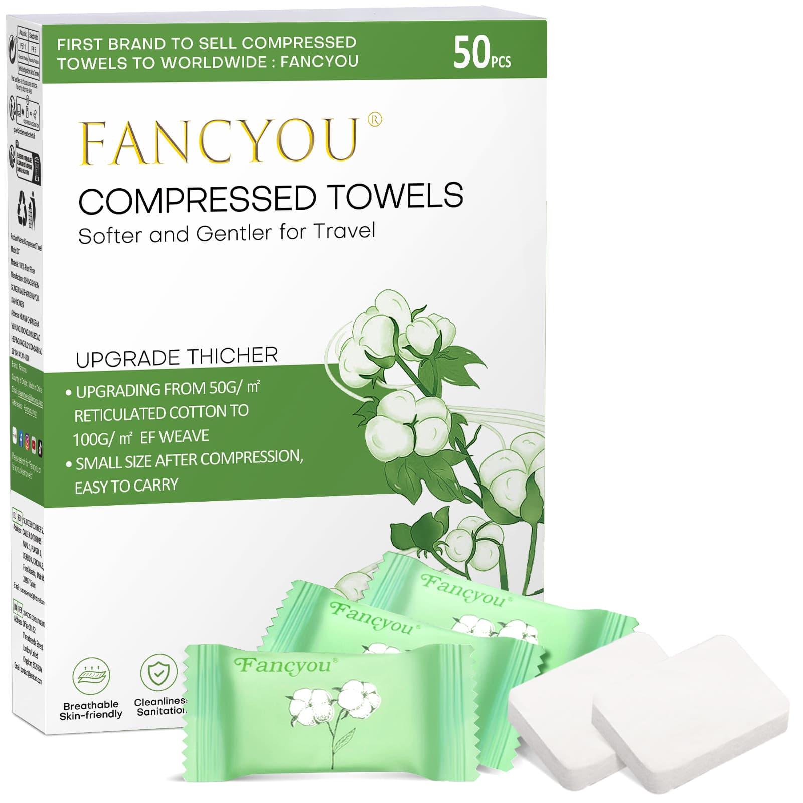 Compressed Towels Large - Individually Wrapped - Thicken Travel Towel - Fancyou