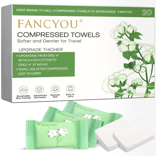 Compressed Towels Large - Individually Wrapped - Thicken Travel Towel - Fancyou