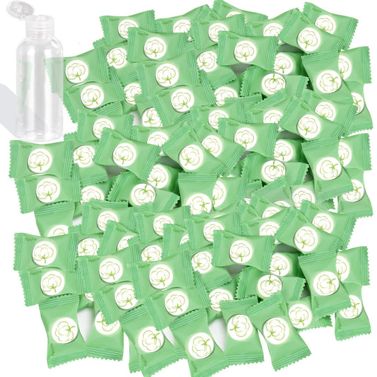 Compressed Towels  & 1 Spray bottle - Thicken Cotton Coin Tissue - individually wrapped