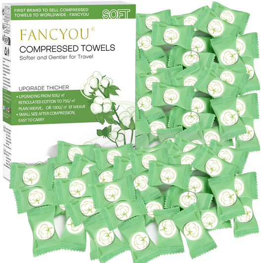 Compressed Towel Individually Wrapped for Travel,Camping,Hiking,Sport