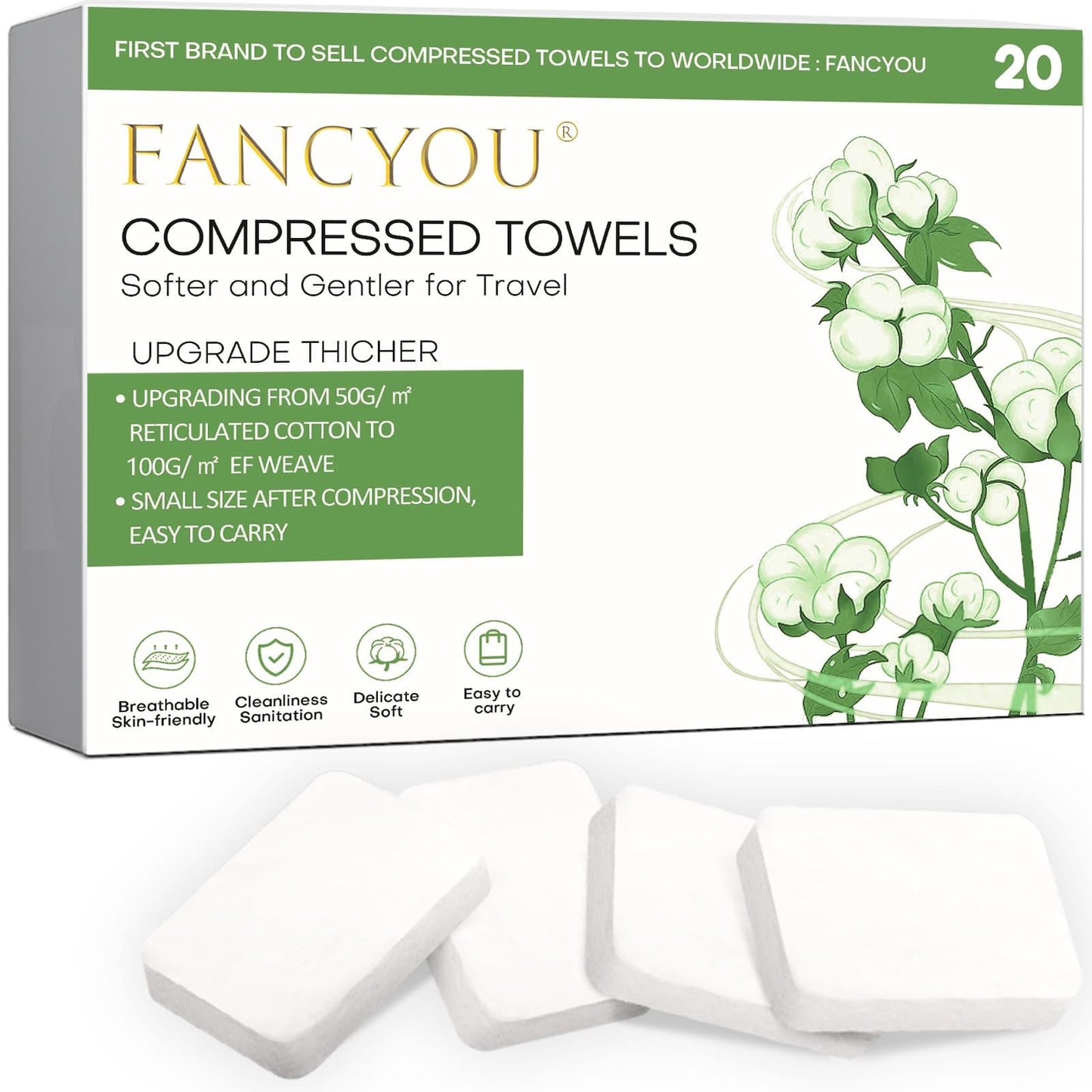 Large Compressed Towels - Fancyou